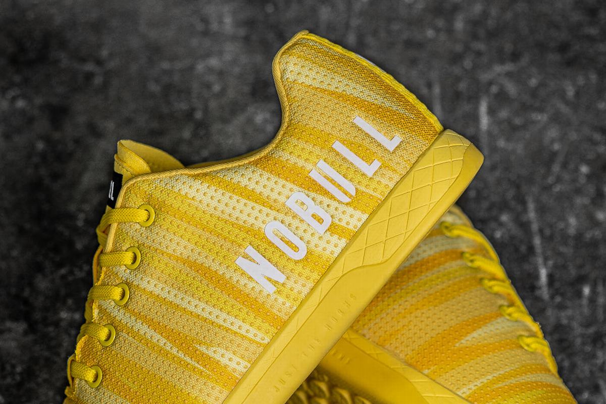 Nobull Superfabric Men's Trainers Yellow | Australia (KU7321)